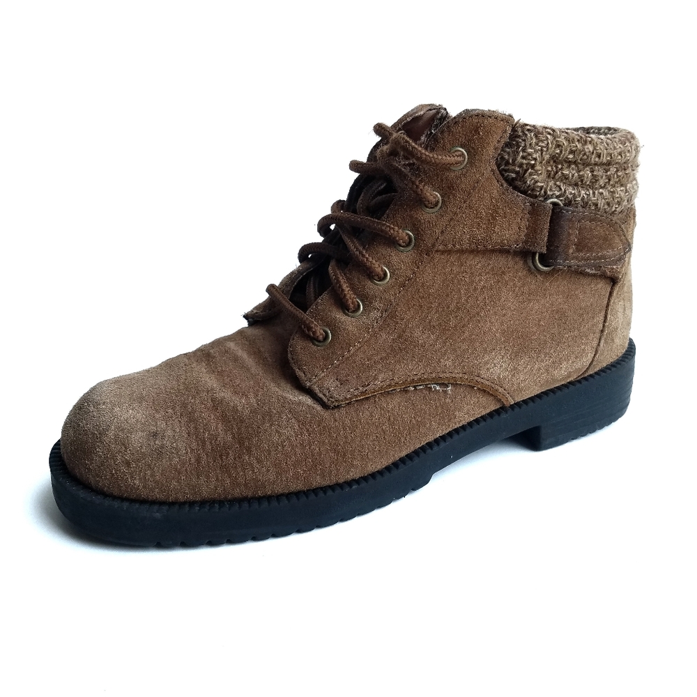 Rugged Outback Women's Size 6.5W Suede Boots Laced Up Hiking Booties Shoes